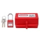 thumbnail image 1 of Power Plug Safety Lockout Kit with 38mm/1.5in Long Padlock for Air Conditioner TV Industry Chemistry Large Lock Box, 1 of 5