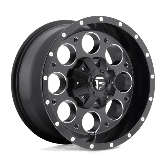 Fuel 1PC Aluminum Rim D525 REVOLVER 15X8in Matte Black Milled Finish, D52515800437