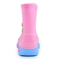 thumbnail image 4 of NHU Toddler Rain Boots Kids Easy-on Lightweight Rain shoes Children Waterproof Shoes for Boys Girls Pink Size 8, 4 of 5