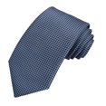 thumbnail image 6 of Jacob Alexander Men's Woven Dotted Squares Pattern Regular Neck Tie - Black Blue, 6 of 7