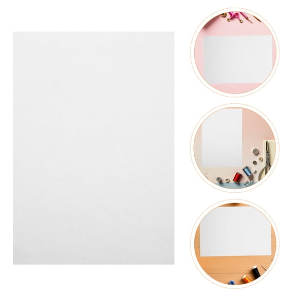 Yardwe 5Pcs Self Adhesive Water Soluble Embroidery Stabilizer Sheets for Hassle Free Machine and Hand Embroidery