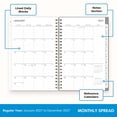 thumbnail image 6 of Blue Sky 2027 Weekly and Monthly Planner Calendar, January 2027 - December 2027, 5" x 8", Flexible Frosted Cover, Laminated Tabs, Durable Twin Wire Binding, Sophie, 6 of 11