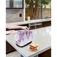 thumbnail image 4 of Fsddascl Wisteria Flowers Small Toaster Cover 2 Slice, Kitchen Appliance Covers, Purple Floral Warercolor Summer Toaster Oven Cover with Loop, Bread Machine Cover Polyester Dust Cover Protection, 4 of 5