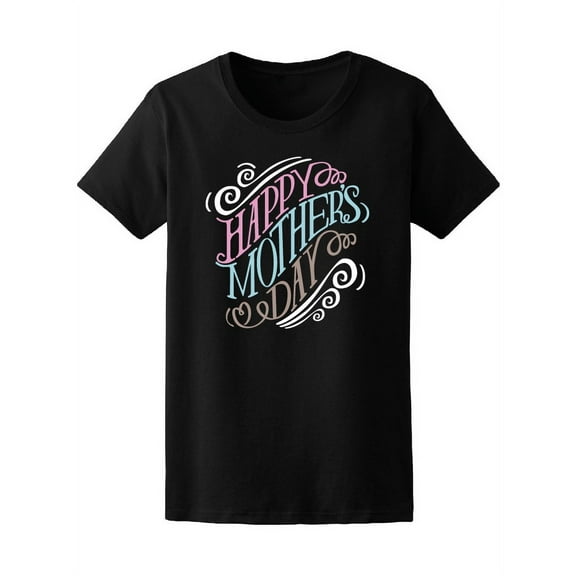 Happy Mother's Day Cute Pastel T-Shirt Women -Image by Shutterstock, Female Small