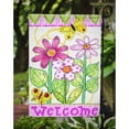 thumbnail image 3 of Flower Welcome Garden Flag, 3 of 3