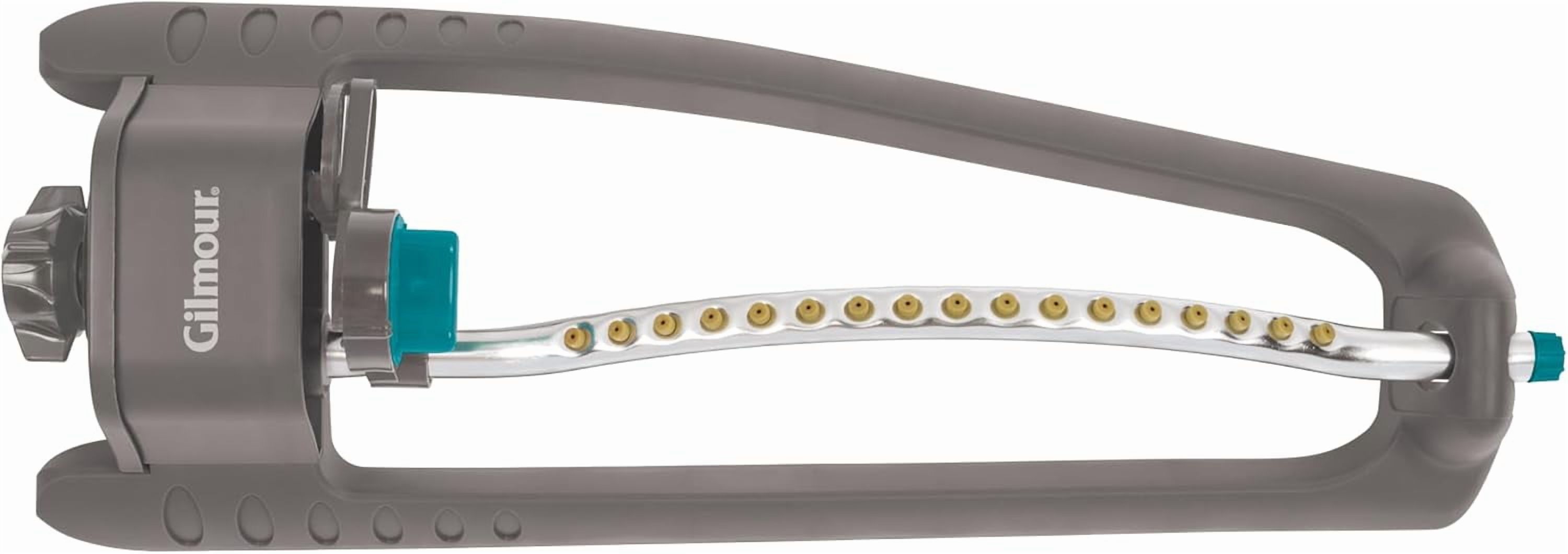 Adjustable Rectangular Lawn Sprinkler, Water Sprinkler for Large Area Coverage, Hose Sprinkler for Lawn and Garden, Gray