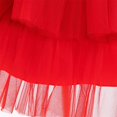 thumbnail image 4 of Odeerbi Kids Girls Sequin Tulle Tube Dress Christmas Bow Tiered Princess Dress Cute Cotton Tube Evening Dress Gowns Sleeveless Strapless Mesh Dress Kids Girls Clothes, 4 of 9