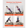 thumbnail image 2 of KFFKFF Roman Chair Hyperextension Bench, 300 lbs Adjustable Extension Machine, Multi-Function Exercise Equipment for Glute, Hamstring, Lower Back, and Ab Workout, 2 of 8