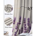 thumbnail image 3 of Purple Flower Kitchen Curtains Wildflower Lavender Pastoral Botanical Cafe Short Curtains for Bathroom Blackout Window Curtain Grommet Small Window Treatment Drapes for Bedroom Living Room 52"x45"x2, 3 of 9