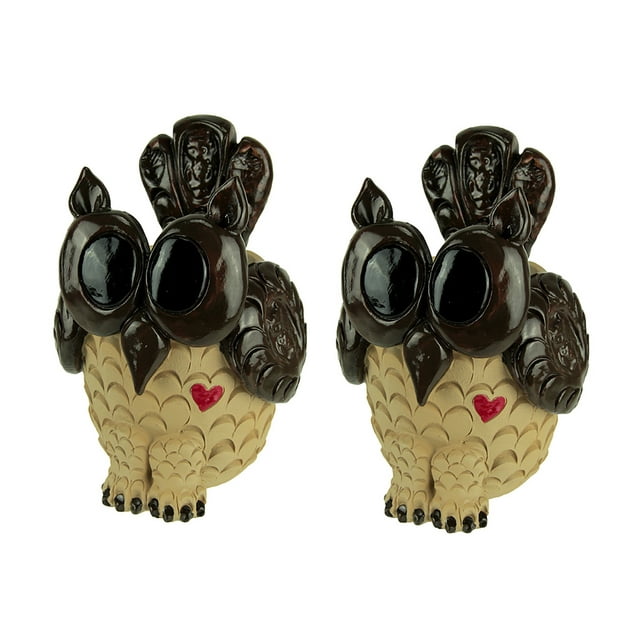 Ensemble de 2 Jardinières Décoratives Adorables de 9 Pouces de Haut avec Hibou