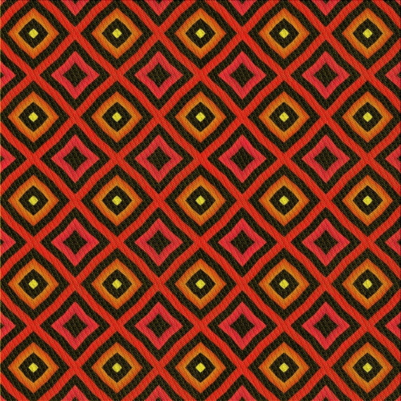 Ahgly Company Machine Washable Indoor Square Transitional Cranberry Red Area Rugs, 5' Square