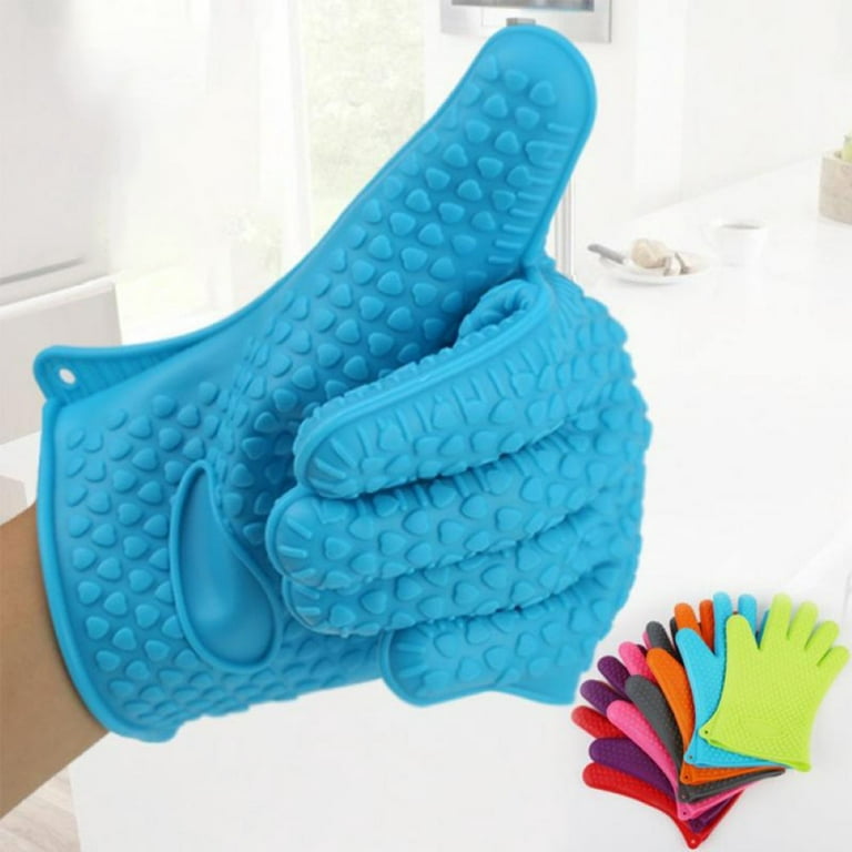 1Pcs Professional Oven Gloves Heat Resistant Silicone Gloves Oven