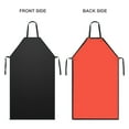 thumbnail image 4 of Changmusheng Waterproof Rubber Black Work Apron 54 inch Adjustable Bib for Dishwashing, 4 of 8