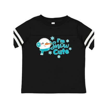 

Inktastic Im Snow Cute with Snowman and Snowflakes Christmas Gift Gift Toddler Boy or Toddler Girl T-Shirt