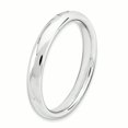 thumbnail image 3 of Bague Empilable en Argent Sterling 925 Lisse, 3 of 8