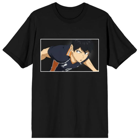 Haikyu Season 4 Tobio Kageyama Men's Black T-Shirt-Medium