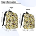 thumbnail image 4 of Daiia Lilies Flowers Vintage Canvas Backpack for Men and Women ,Hiking Backpack,Travel Laptop Bag for School,Large Capacity Backpack, 4 of 8