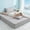 Gray, variant on Waterproof Mattress Protector, Cooling Quilted Bed Cover with Pillowcases, Waterproof and Stain-Resistant, Summer Deep Pocket Mattress Protector, 1 Fitted Sheet + 2 Pillowcases, Blue, Queen