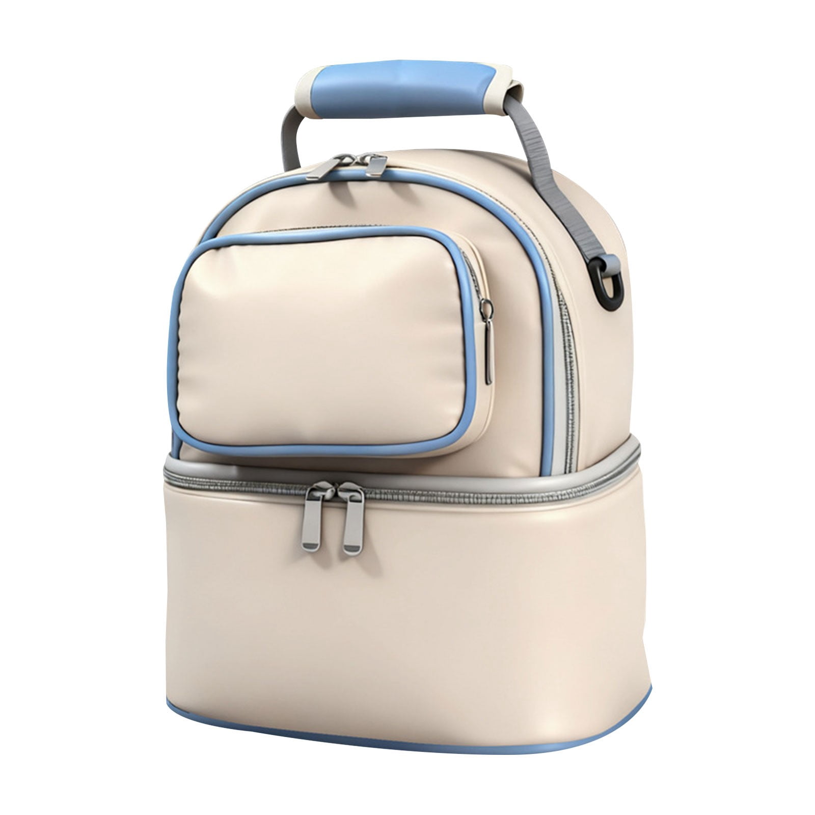 Portable Breast Milk Storage Bag *1 Multi Functional Mom Portable Insulated Double Layer Back Bag for Mother and Baby