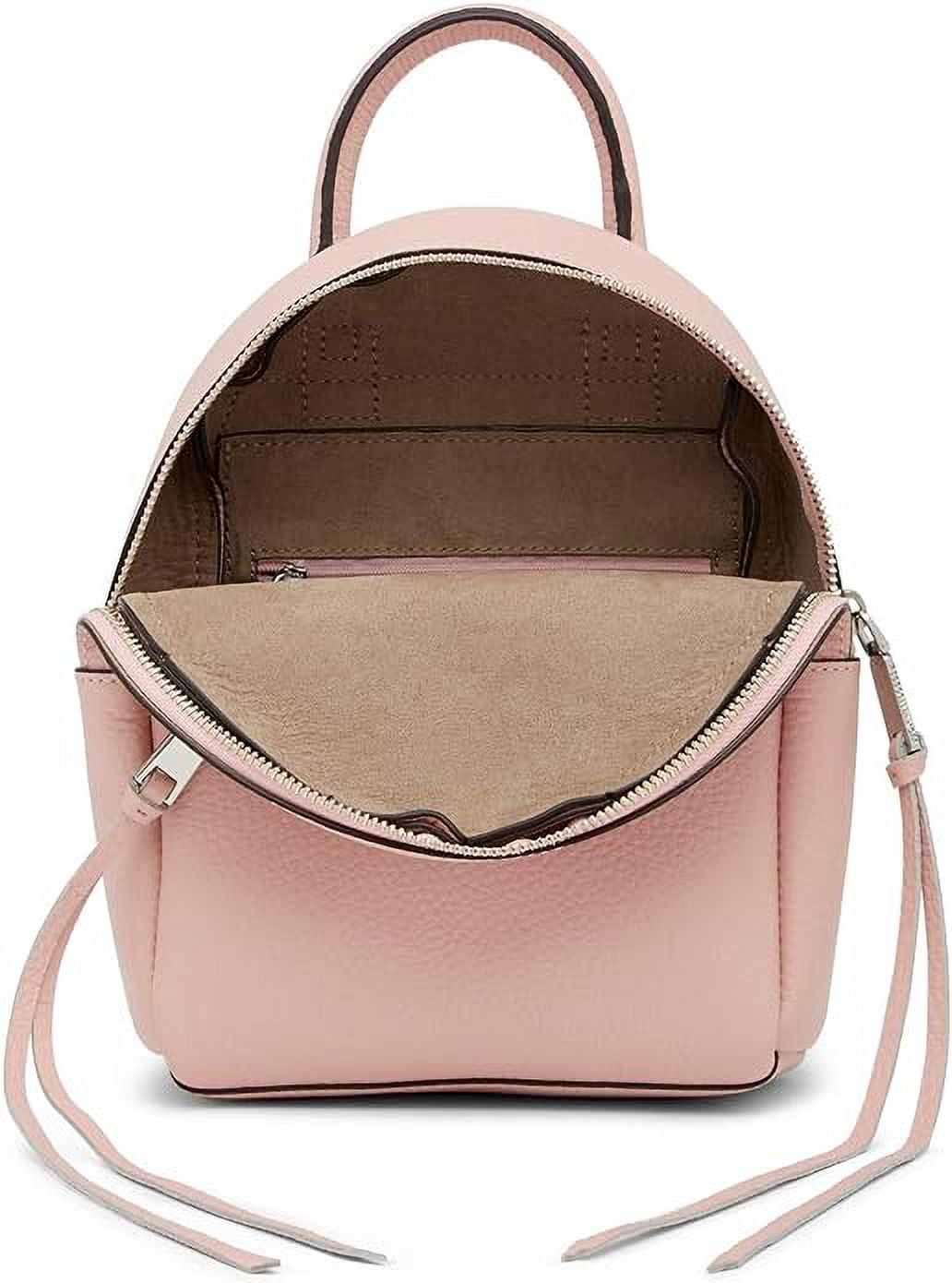 Rebecca Minkoff Madison Small Leather Backpack - Petal Pink  display picture 3