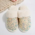 thumbnail image 3 of Mepaouo Fuzzy House Slippers for Women Memory Foam Bedroom Slippers Non-Slip Fuzzy Slippers, 3 of 6