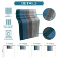 thumbnail image 7 of Retro Farm Barn Wood Grain Blue Gray Gradient Linen Table Runner Kitchen Table ration Dining Tablecloth Wedding Party r, 7 of 7
