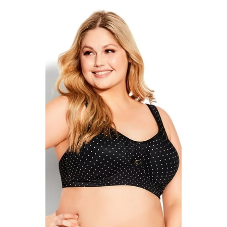 

Avenue Women s Plus Size Soft Full Coverage Wire-free Caress Print Bra