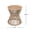 Beige + Light Teak + Acacia Wood + Rope#90L, variant on Outdoor Side Table with Beige Rope and Light Teak Wood, 18.9 Height, Weather Resistant Hourglass Design for Patio Deck Garden Balcony, Modern Minimalist Side Table