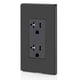 thumbnail image 4 of Enchufe eléctrico de pared Leviton T5825 20A Decora Black, 4 of 4