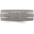 thumbnail image 3 of Chisel Stainless Steel Polished and Satin 8.2mm Band - Ring Size 12.5, 3 of 6