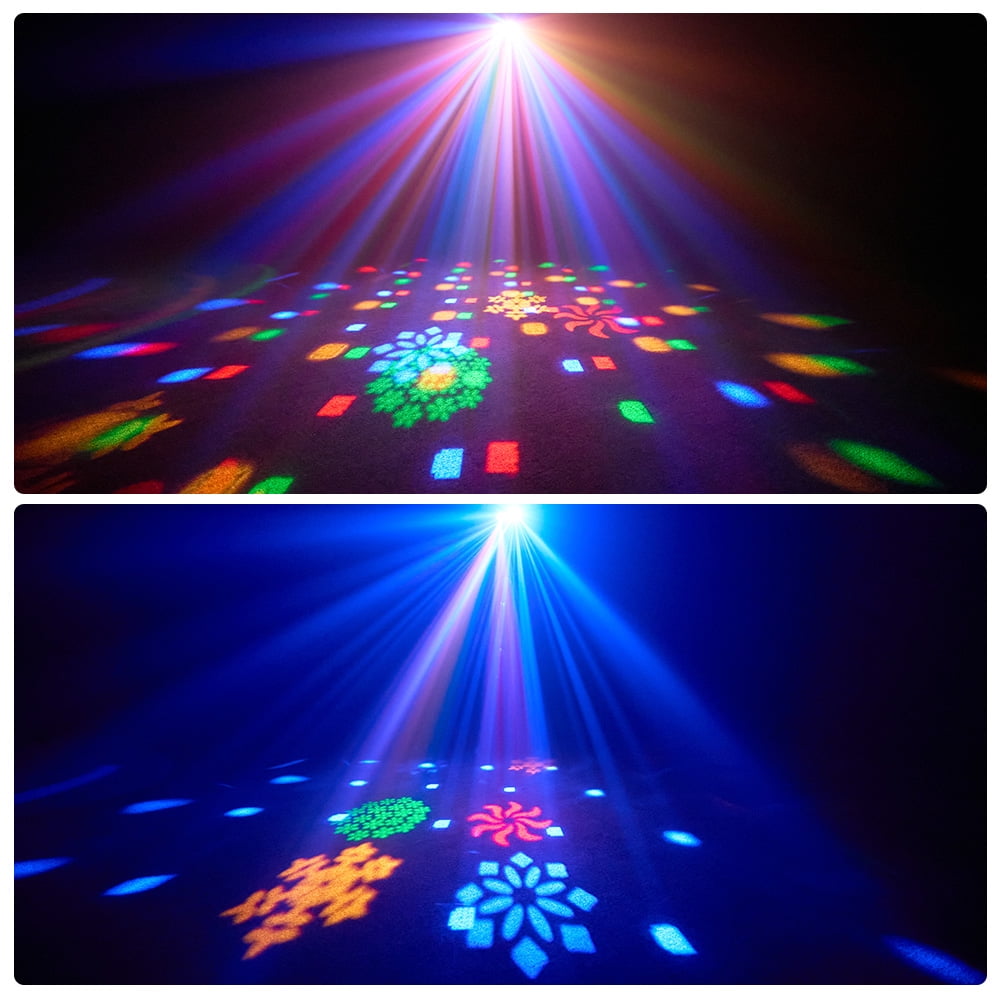 Party DJ Disco Light 3in1 projector Stage lighting remote control multi-mode voice control strobe effect projection light Family Party Bar Club KTV Karaoke Holiday Birthday Bash  atmosphere light