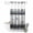 Gray, variant on No Hook Shower Curtain, Grey Wood Grain Shower Curtains for Bathroom with See Through Top Window, Country Vintage Barn Door Rustic Lodge Waterproof & Washable Bath Curtain Narrow 54"x78"