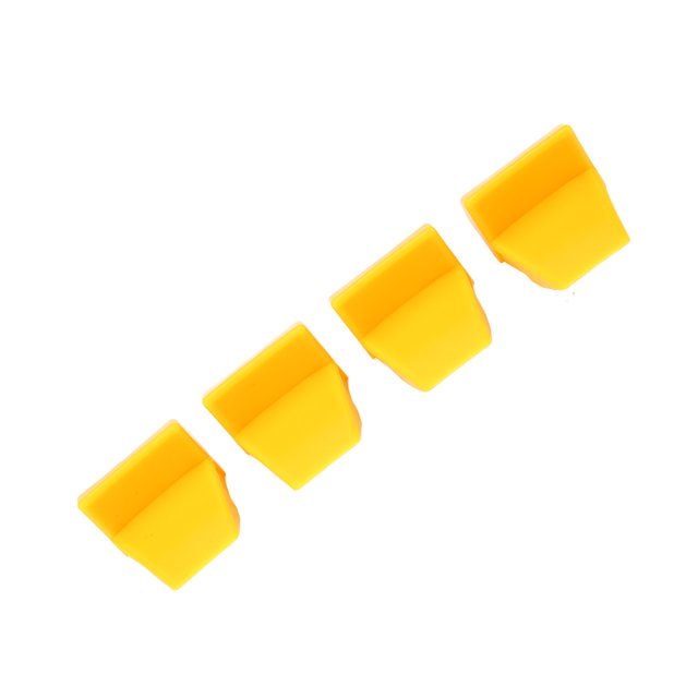 Tyre Changer Clamping Jaw Protector, Yellow Car Wheel Rim Guard 4pcs High Performance Wearproof Antiskid Durable for Tire Changers