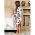 thumbnail image 4 of Up Past 8 Girls' Bathrobe Fuzzy Hooded Robe Sleepwear, 4 of 8