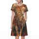 thumbnail image 1 of Disketp Majestic Cosmic Lion para Vestido de Manga Corta para Mujeres, Vestidos de Verano para Mujeres, Casual y Holgado para la Playa, 1 of 6