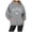 Grey, variant on Fgnfyis Women's Letter Print Round Neck Pullover Hoodie Long Sleeve Street Style Casual Loose Fit Sweatshirt Top for Fashionable Daily Wear White XXL