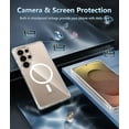 thumbnail image 5 of KOMI for Samsung Galaxy S25-Ultra Case: Military Grade Drop Protection Anti Yellowing Cell Phone Cover - Rugged Shockproof Protective Bumper Transparent Cases Clear Magnetic, 5 of 5