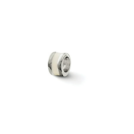 Towle Sterling Silver Cream - Sterling Silver Cream Enameled Spacer Enhancer