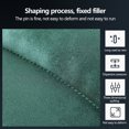 thumbnail image 3 of Dutch Velvet Scallop Cushion Soft Solid Color Cushion Shell Shape Throw Pillow Sofa Cushion for Couch Bed Living Room, 3 of 6