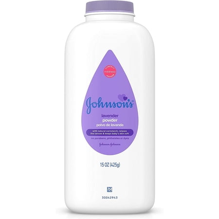 Johnson's Baby Powder Diaper Rash with Lavender & Chamomile, 15 oz,4 Pack