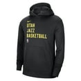 thumbnail image 2 of Unisex Nike Black Utah Jazz 2023/24 Performance Spotlight On-Court Practice Pullover Hoodie, 2 of 3