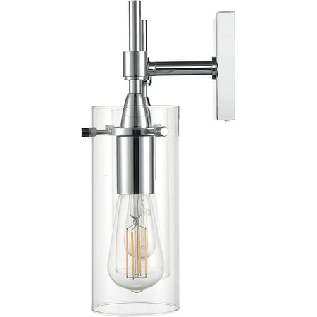 

DTLYH di Liara Effimero Matte Black Modern Wall Sconce Wall Lighting Bathroom Light Fixtures Farmhouse Wall Sconce Light Indoor Bedroom Bathroom Vanity Wall Sconces Clear Glass Shade UL