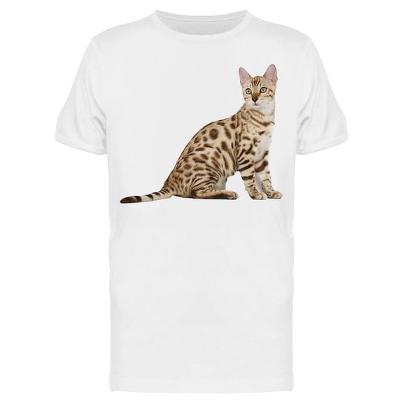 Light Golden Bengal Cat Tee Men's -Image by Shutterstock