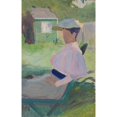 thumbnail image 3 of Richard Bergh 17x24 Black Modern Framed Museum Art Print Titled - Woman on Garden Chair, Visby, 3 of 5