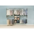 thumbnail image 6 of Easy Track 3 Shelf Deluxe Closet Storage Starter Organizer, Honey Blonde, 6 of 7