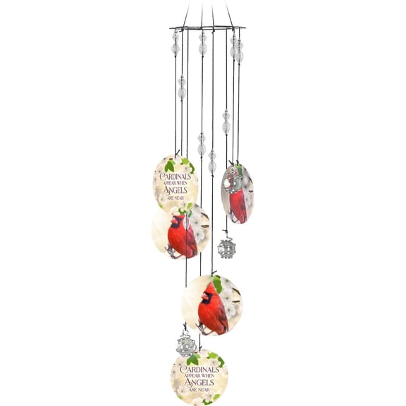 CARDINALS METAL WIND CHIME