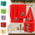 thumbnail image 7 of 3PCS 29*14" Christmas Themed Embroidered Towels Comfortable Household Cottons Towels, 7 of 7