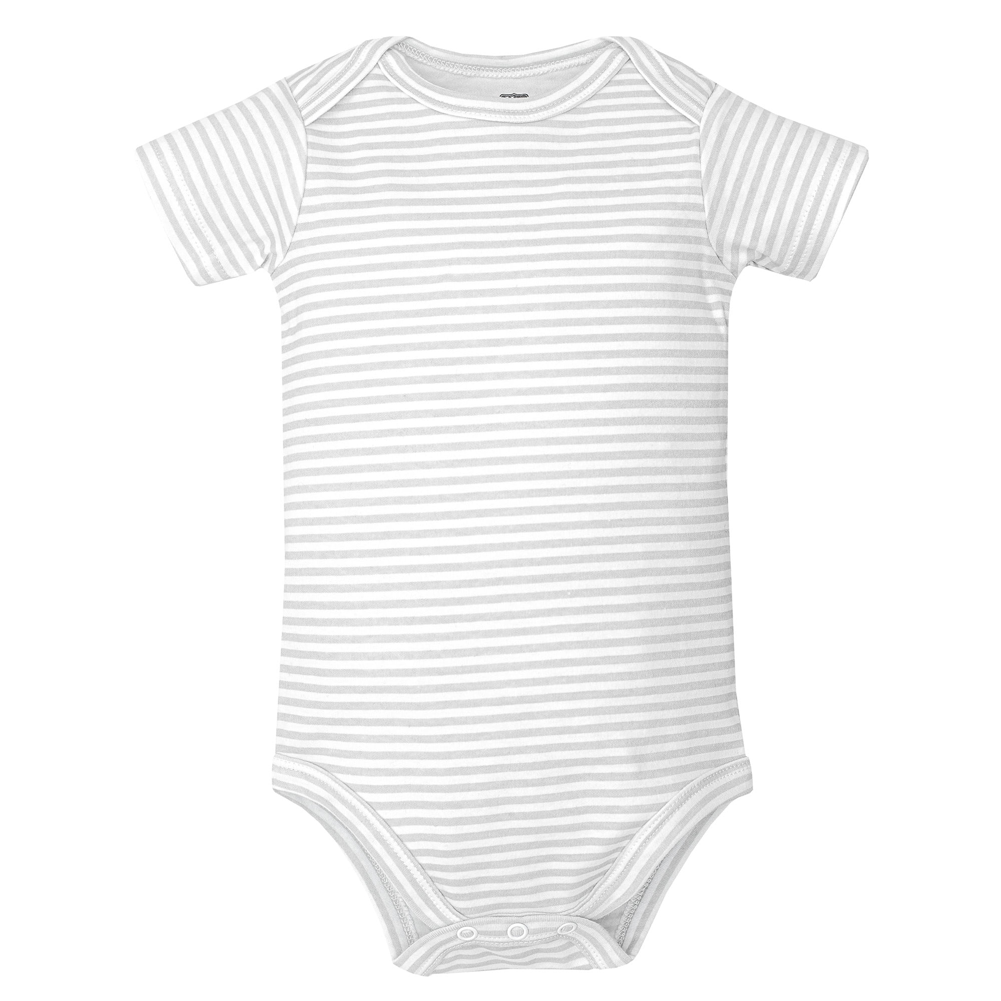 Hudson Baby Infant Cotton Bodysuits 5-Pack, Hello World Clouds, 18-24 Months