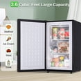 3.6 Cu.Ft Mini Upright Freezer, Single Door Compact Freezer with ...