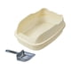 thumbnail image 2 of Caja de arena grande para gatos, arenero grande, bandeja de arena para gatos, pantalla de privacidad blanco, 2 of 9